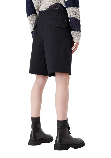 Stretch trousers in technical bi-stretch nylon EMPORIO ARMANI | Shorts | 3R1PG0 1NNIZ0920